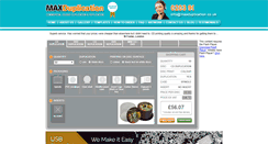 Desktop Screenshot of maxduplication.co.uk